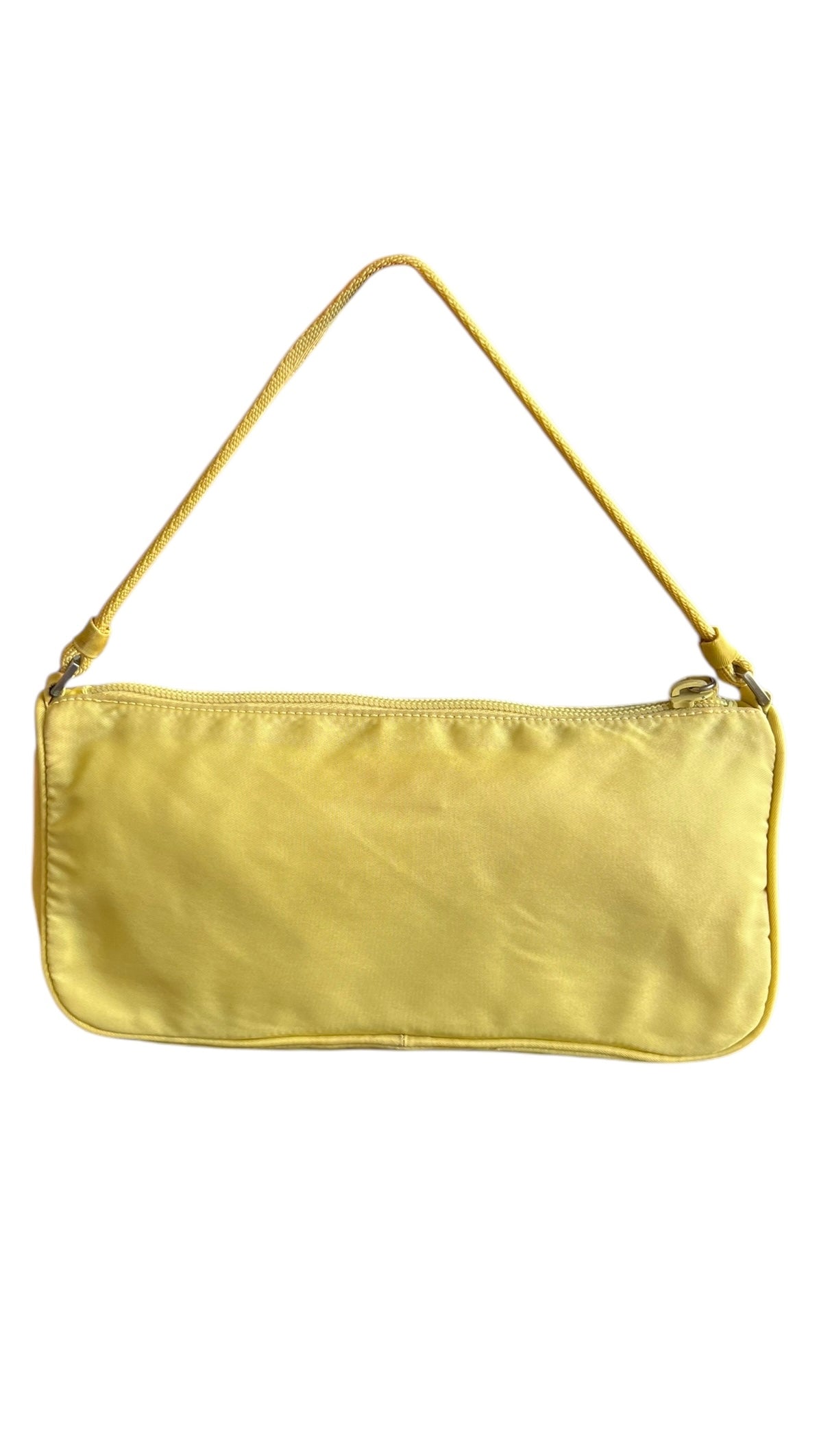 Prada Nylon Tessuto Accessory Pouch Yellow