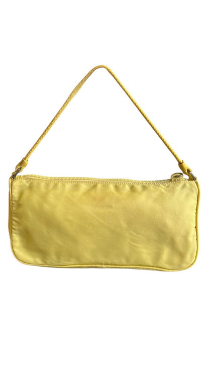 Prada Nylon Tessuto Accessory Pouch Yellow