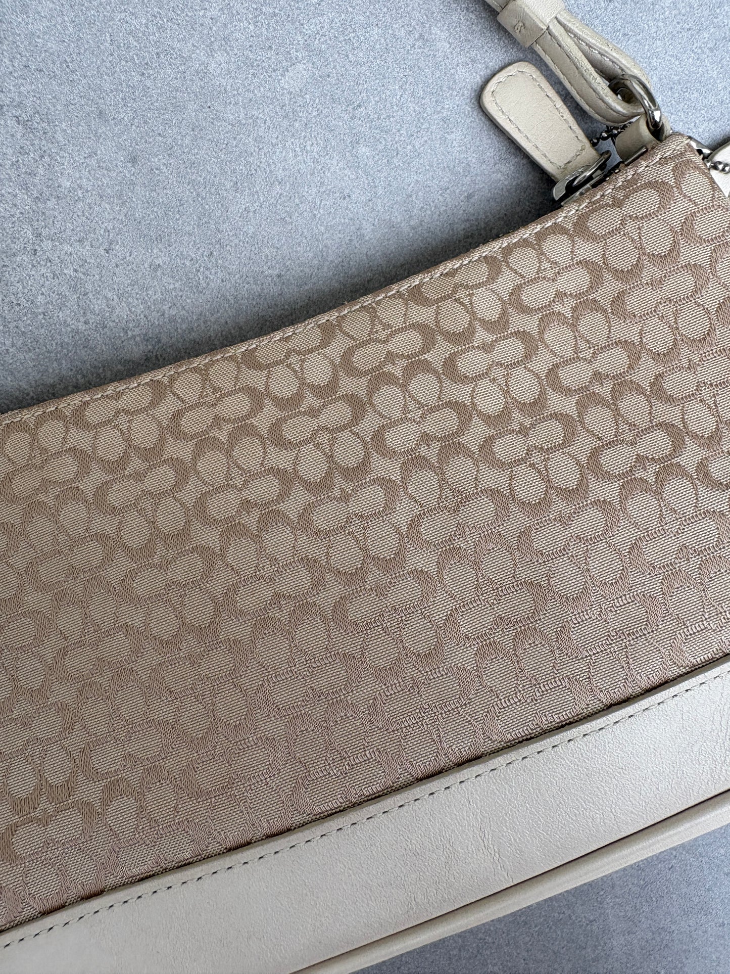 Coach Demi Beige Shoulder Bag