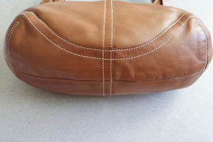 Coach Soho Brown Hobo Leather Shoulder Bag