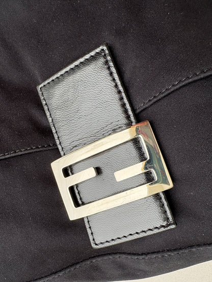 Fendi Baguette Mamma Shoulder Bag Black