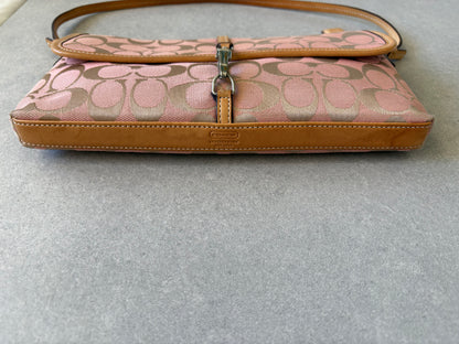 Coach Pink Shoulder Bag with Clasp