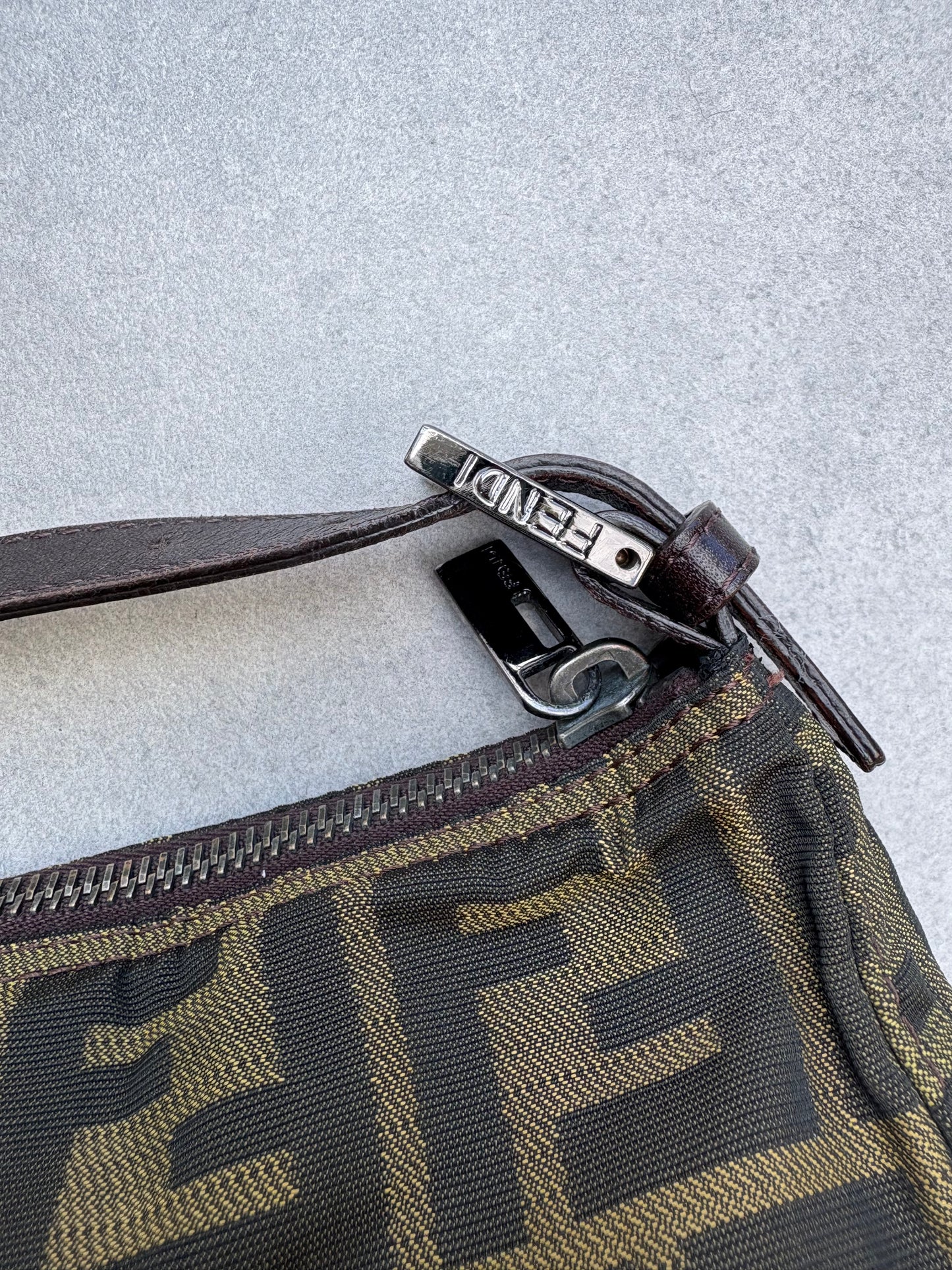 Fendi Zucca Mini Baguette Bag