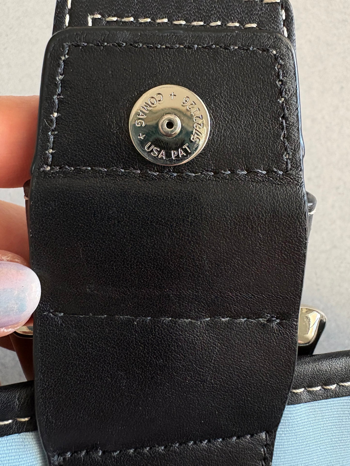 Coach Soho Black Leather Shoulder Bag