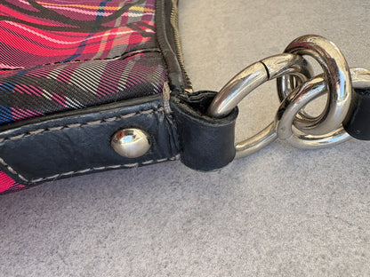 Coach Poppy Tartan Monogram Shoulder Bag