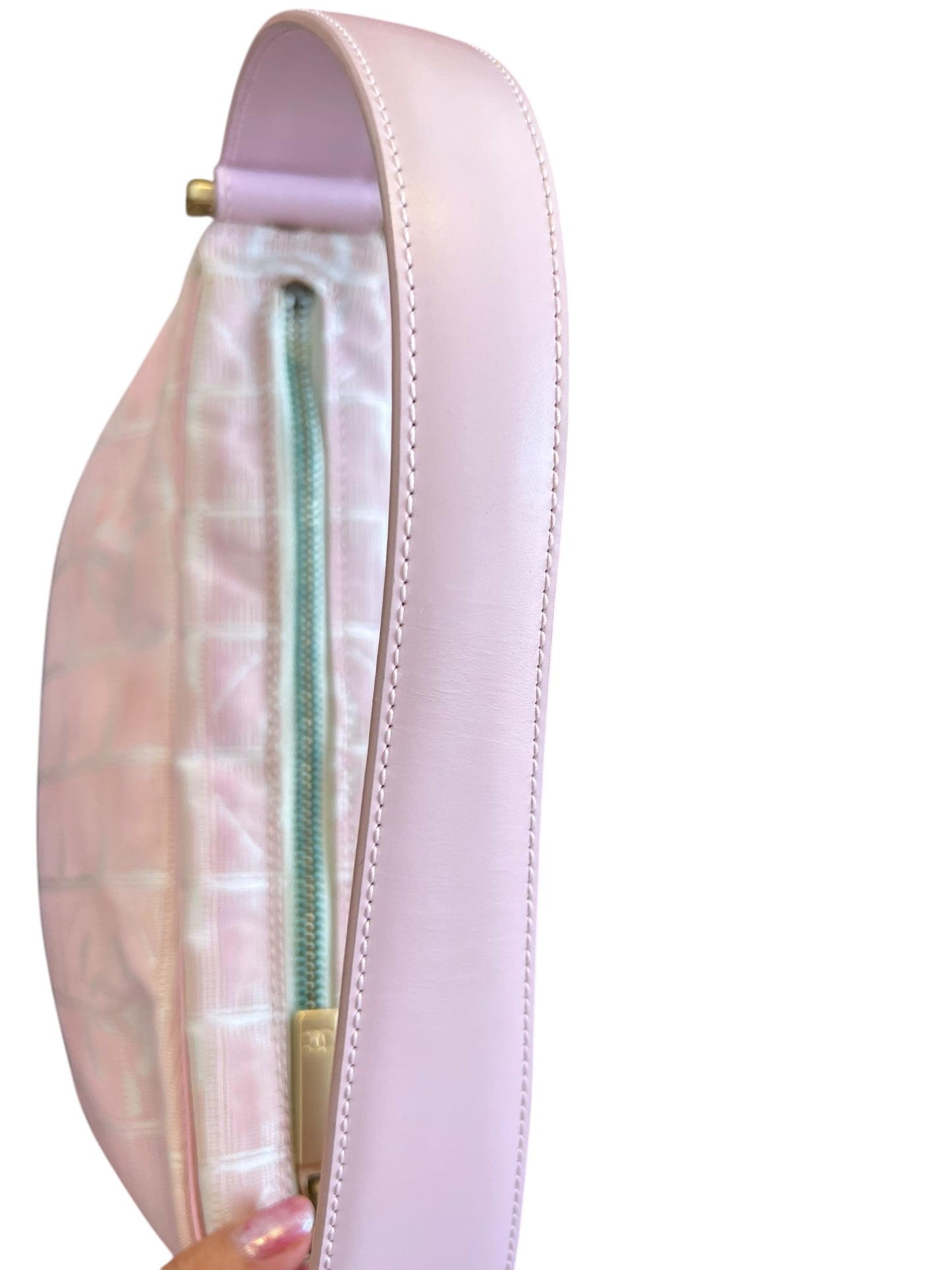 Chanel Pink Travel Line Shoulder Bag 2000s