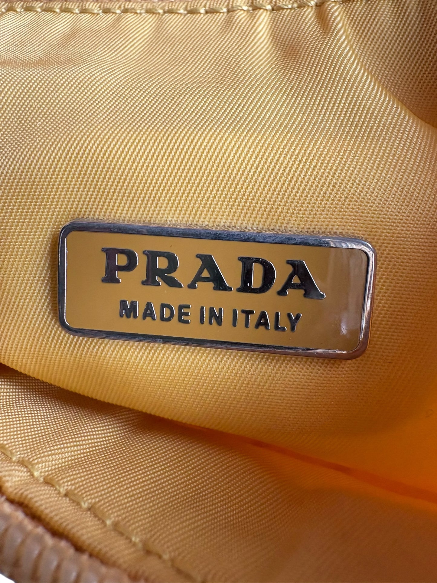 Prada Yellow Re-edition 2000 Nylon bag