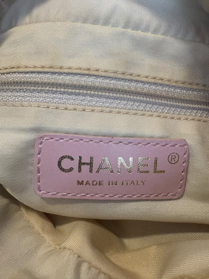 Chanel Pink Travel Line Shoulder Bag 2000s