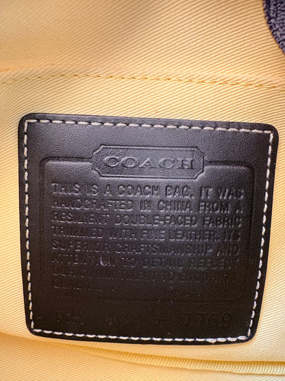 Coach White and Black Demi Shoulder Bag
