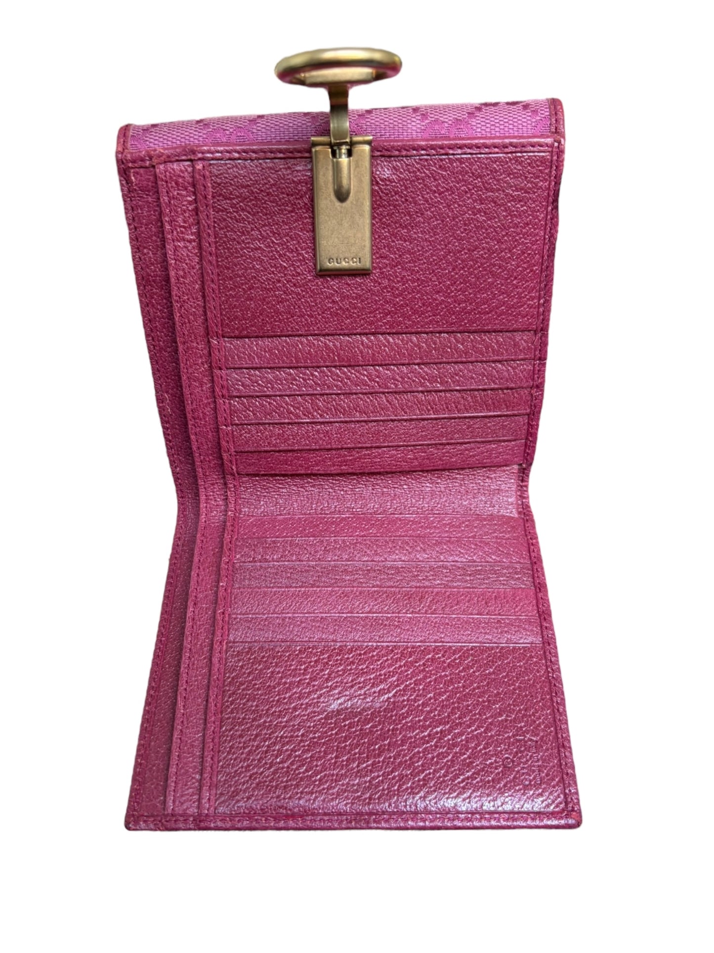Gucci GG Pink Horsebit Wallet