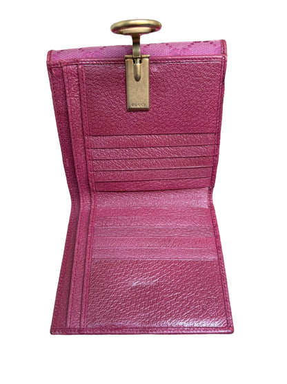 Gucci GG Pink Horsebit Wallet