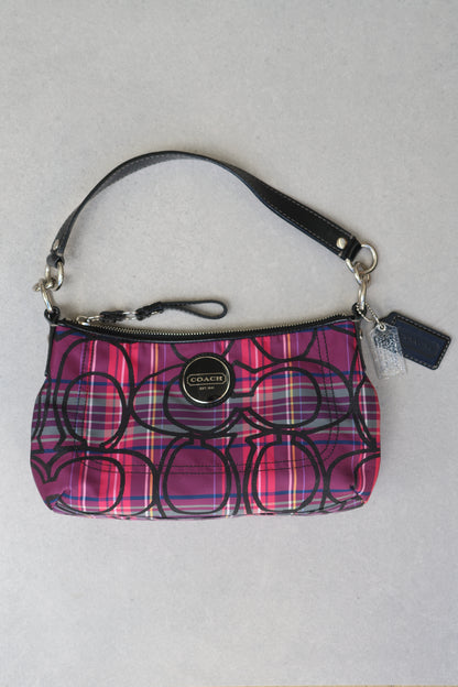 Coach Poppy Tartan Shoulder Bag