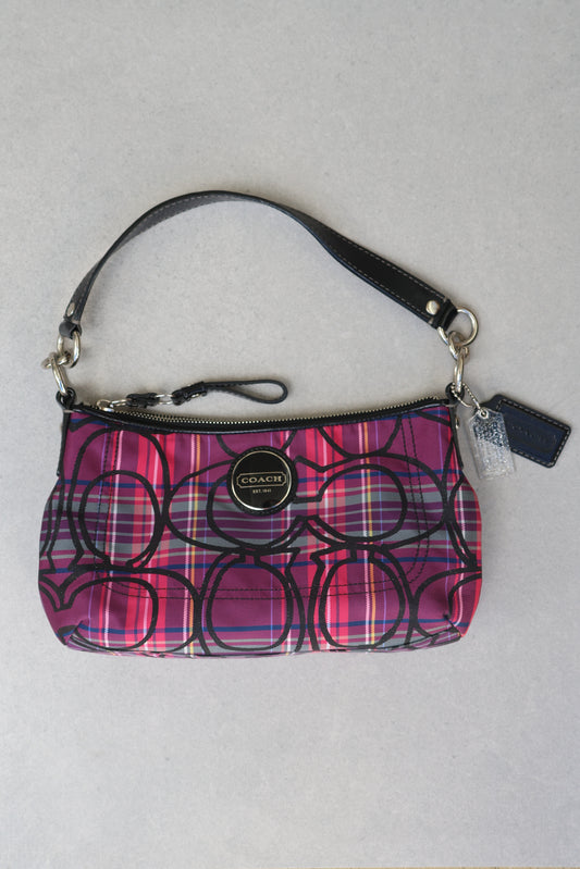 Coach Poppy Tartan Shoulder Bag