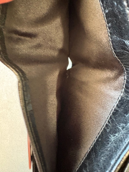 Fendi Black Canvas and Leather Wallet