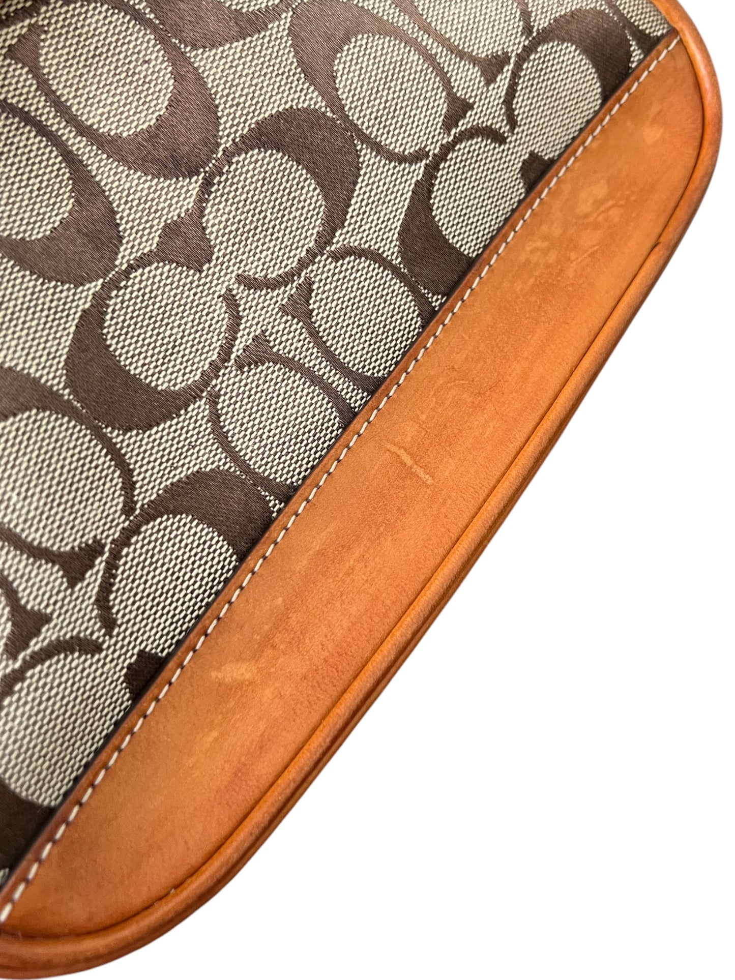 Coach Signature Demi Tan with Coach Charm