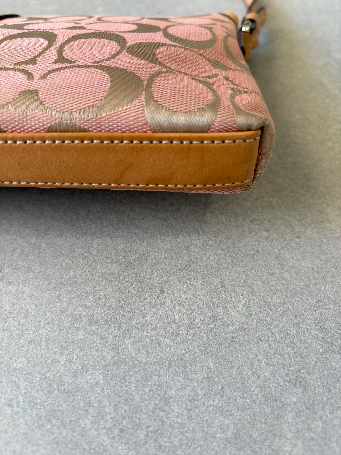 Coach Pink Shoulder Bag with Clasp