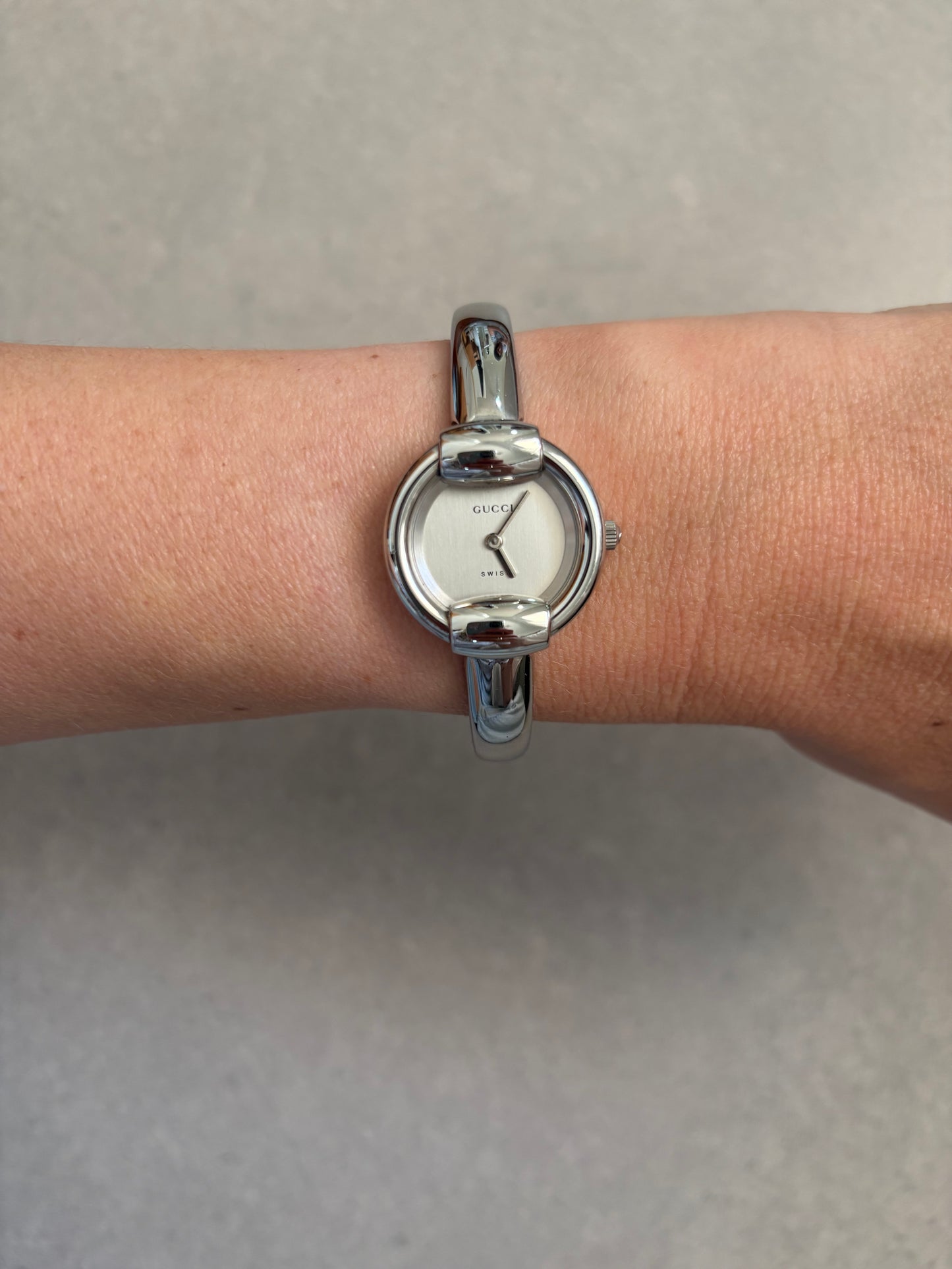 Gucci Stainless Steel Women Wrist Watch White Dial