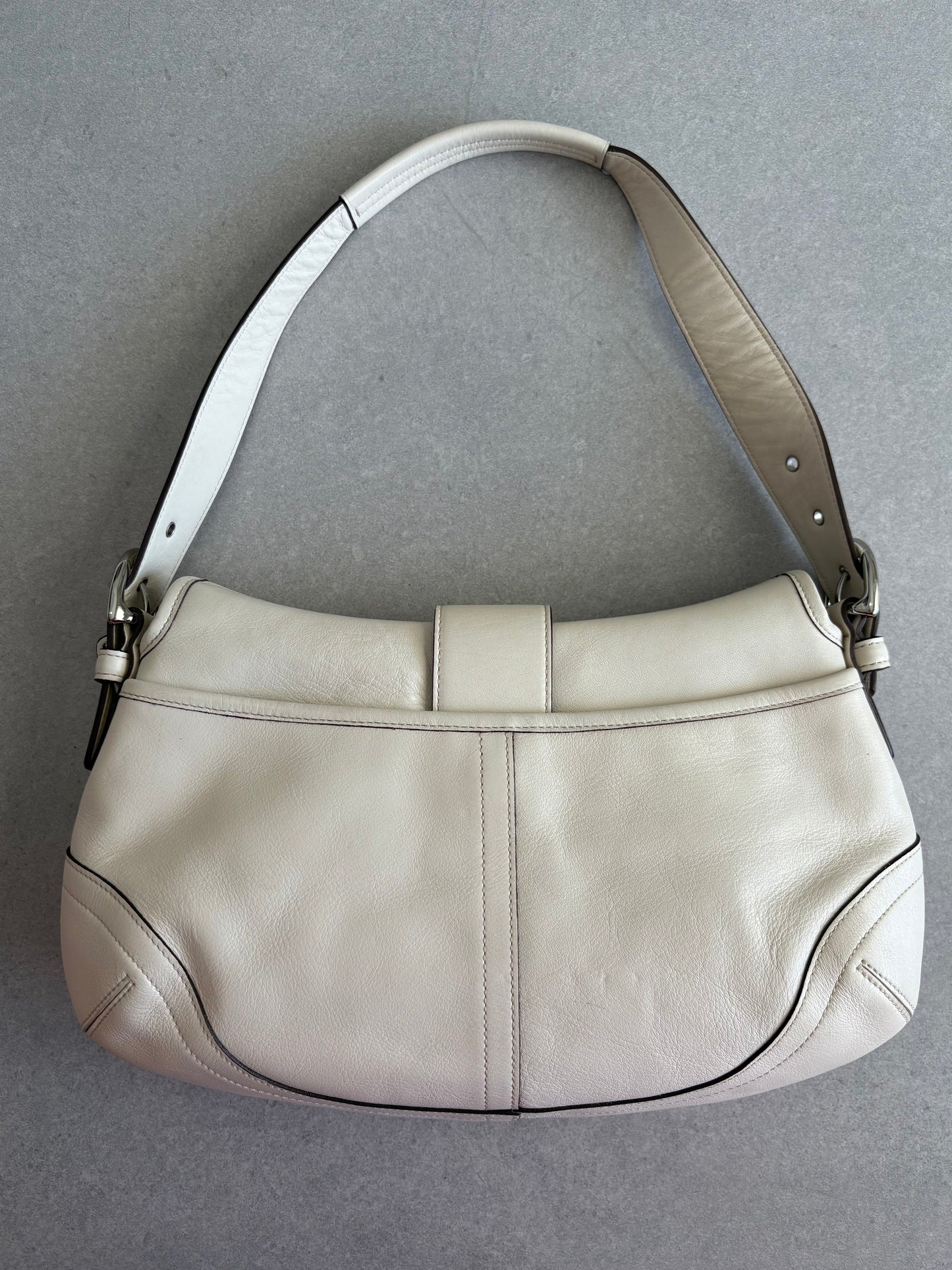 Coach Soho Cream Leather Shoulder Bag