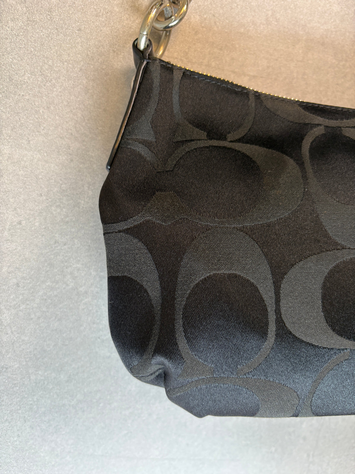 Coach Poppy Black Shoulder Bag