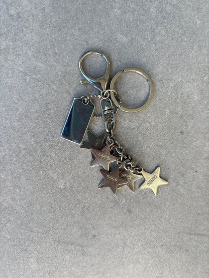Coach Multicoloured Star Keyring