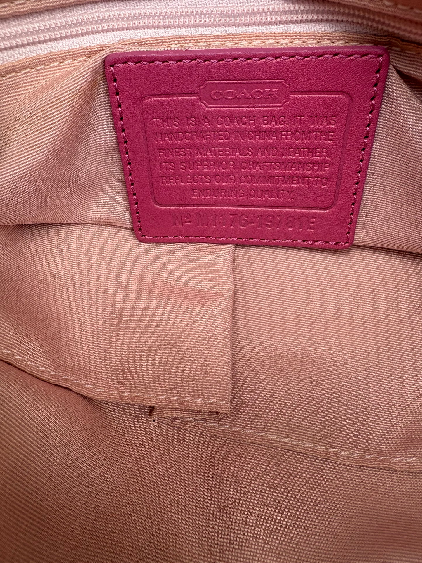 Coach Rare Penelope Pink Optic Shoulder Bag