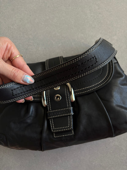 Coach Soho Black Leather Shoulder Bag