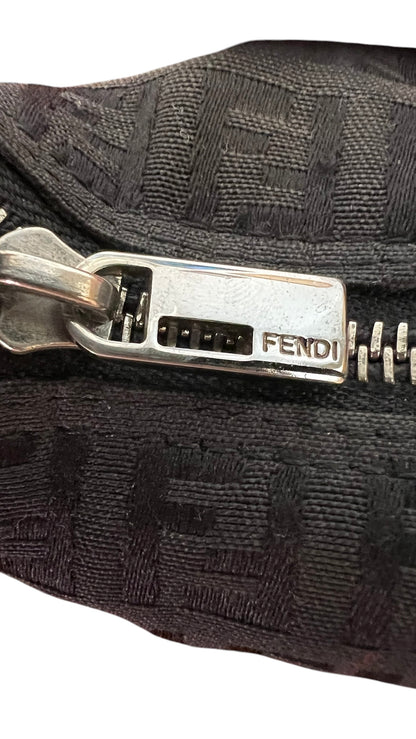 Fendi Black Pochette Cloth Bag