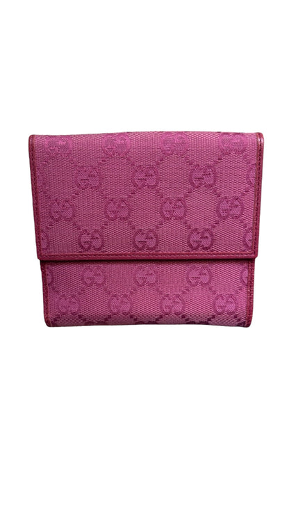 Gucci GG Pink Horsebit Wallet