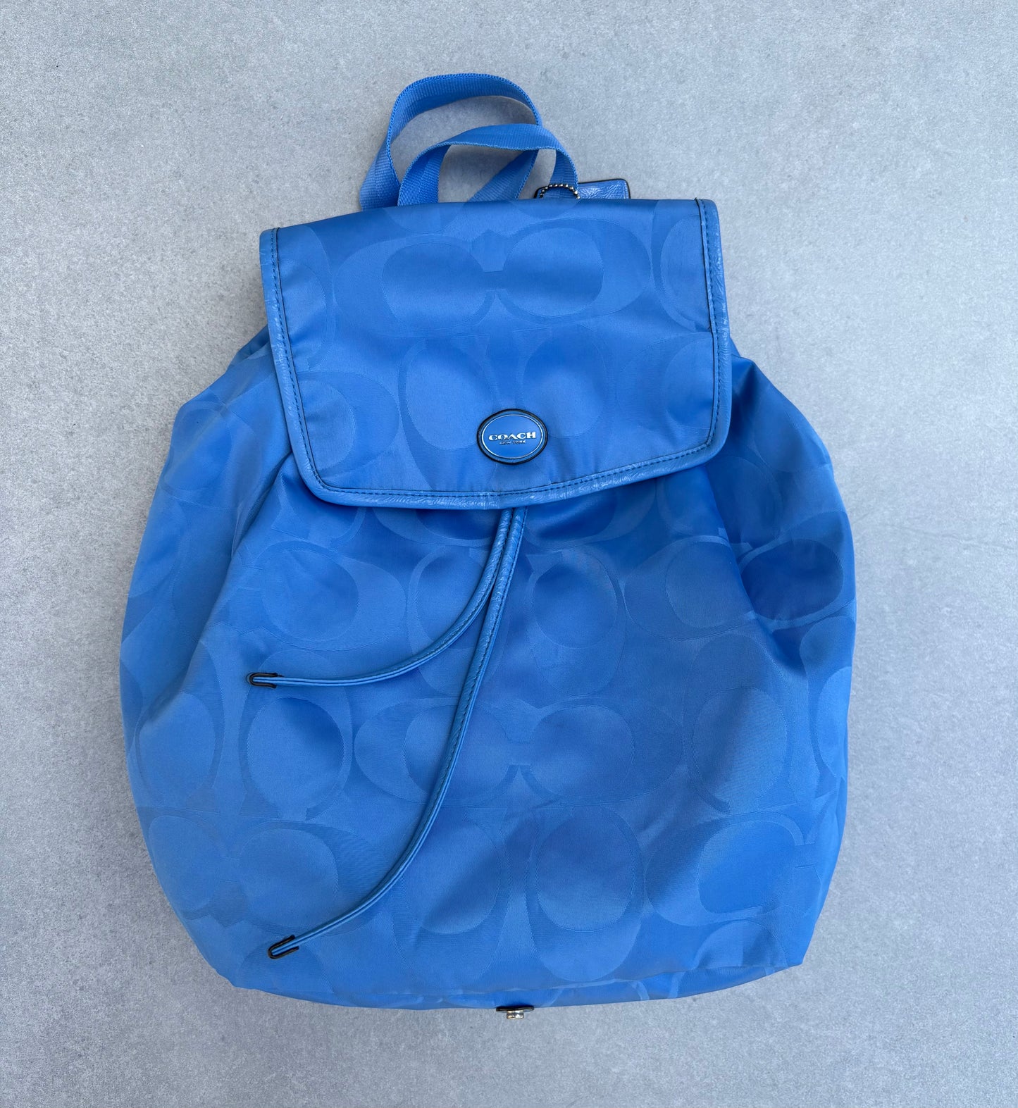 Coach Blue Backpack