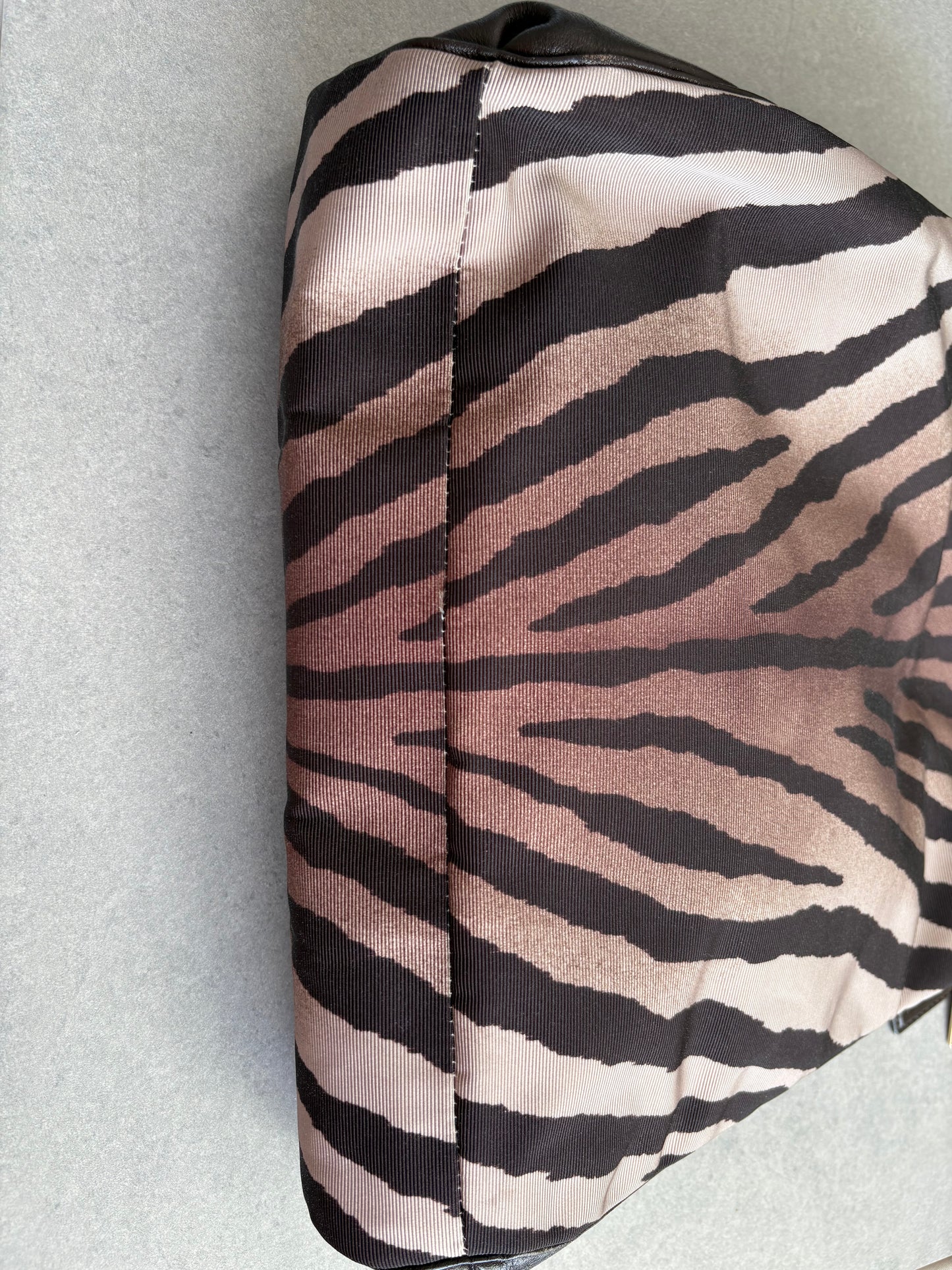 Coach Tote Black and Zebra Print Shoulder Bag