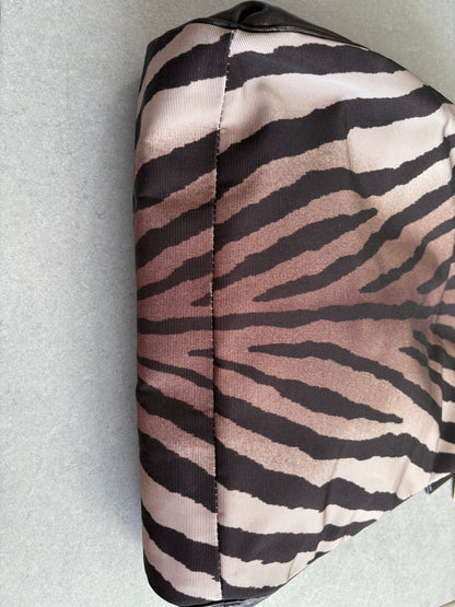 Coach Tote Black and Zebra Print Shoulder Bag