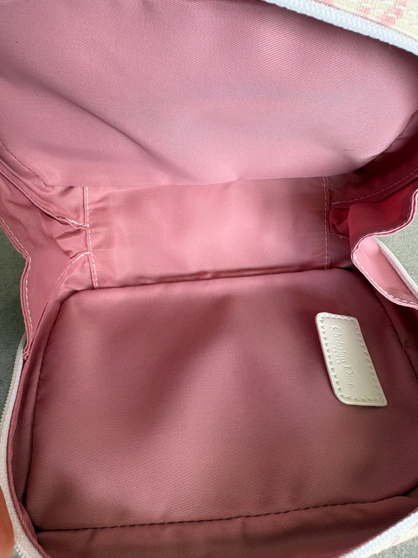 Dior Trotter Canvas Pouch Pink