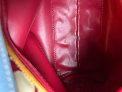 Coach Signature Mini Baguette Red and White