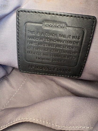 Coach Black Crescent Moon Monogram Shoulder Bag