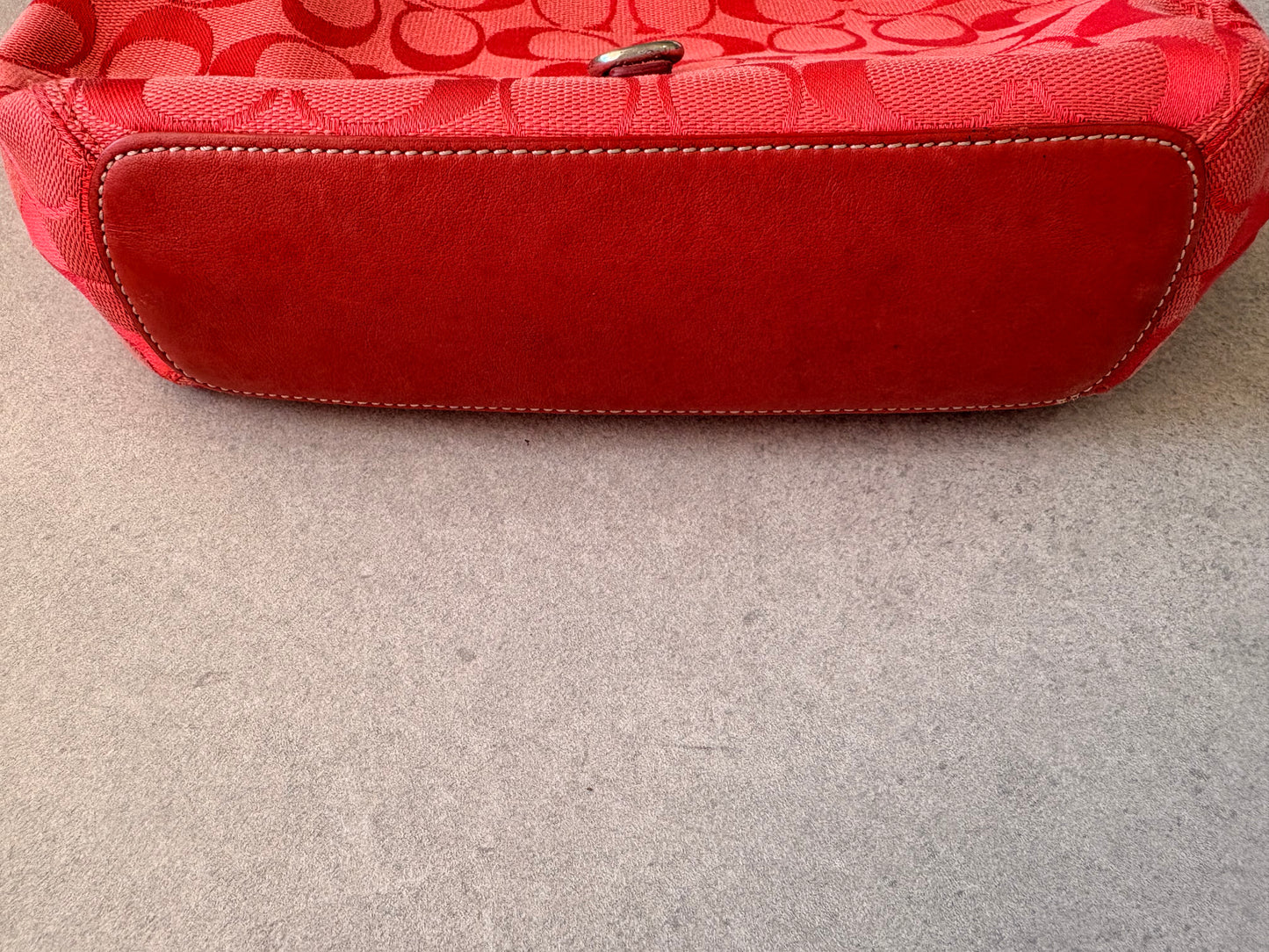 Coach Soft Clip Hobo Bag Red