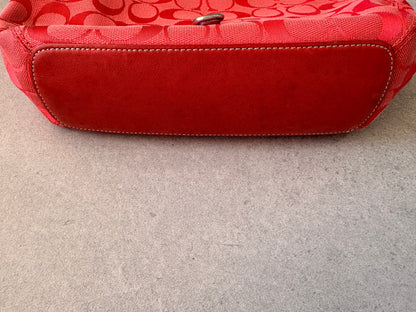 Coach Soft Clip Hobo Bag Red