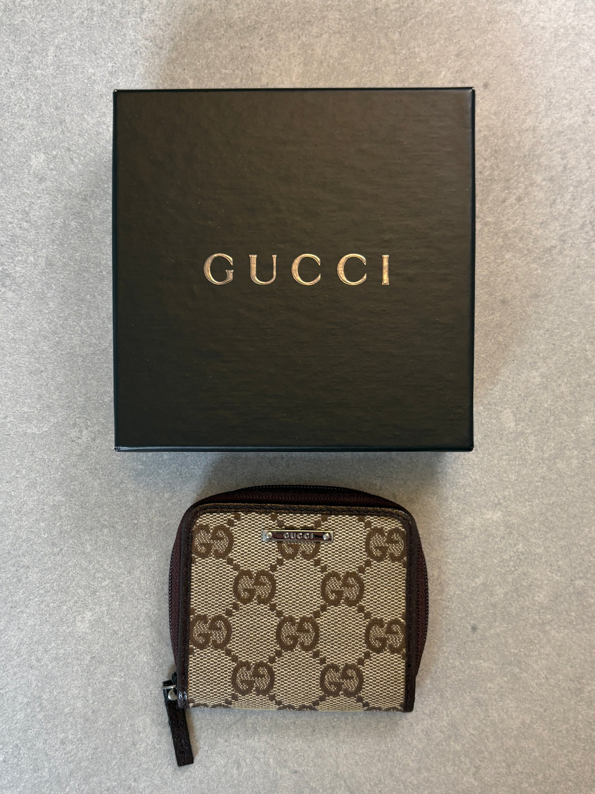Gucci GG Biege and Black Coin Purse