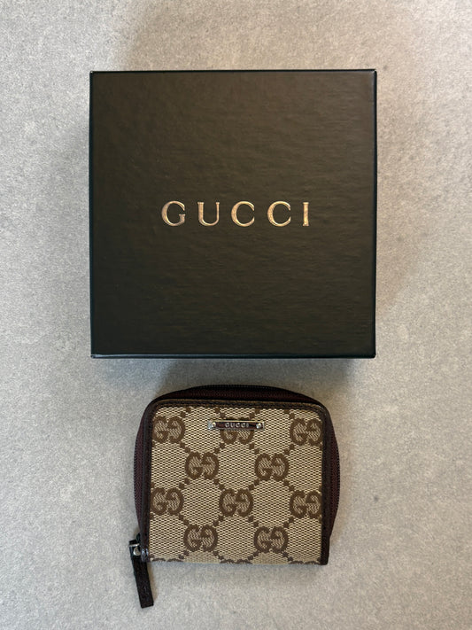 Gucci GG Biege and Black Coin Purse