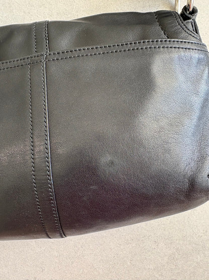 Coach Soho Black Leather Shoulder Bag