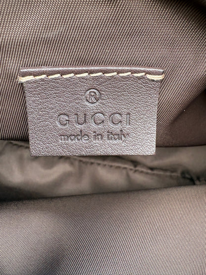 Gucci GG Canvas Pochette with Black Trim