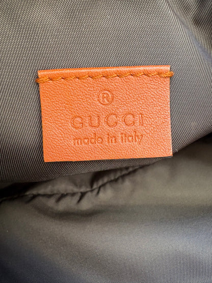 Gucci GG Canvas Pochette with Orange Trim