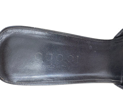 Gucci Mules Black Monogram Size 37.5