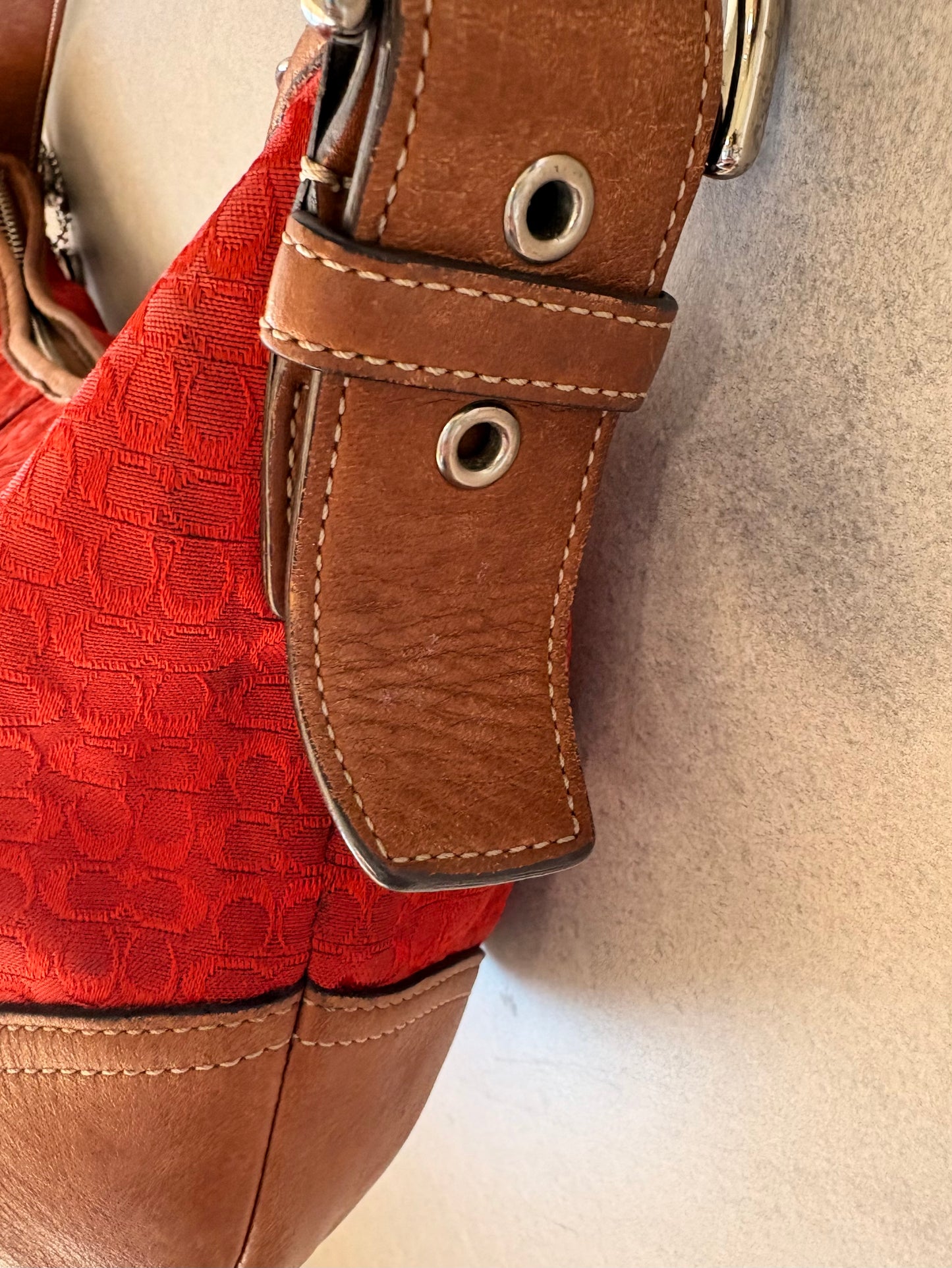 Coach Soho Monogram Bag Red