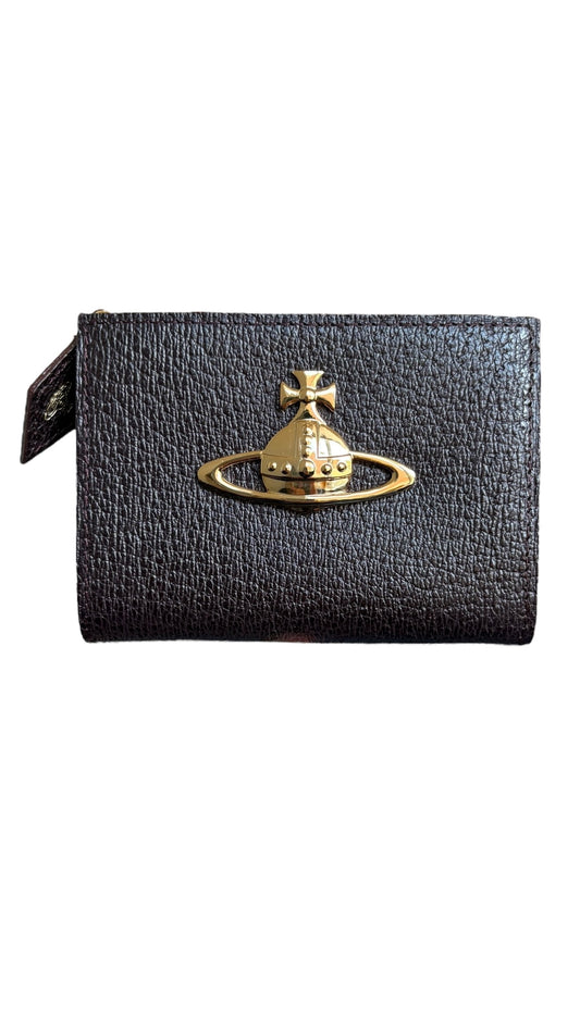 Vivienne Westwood Dark Brown Compact Wallet