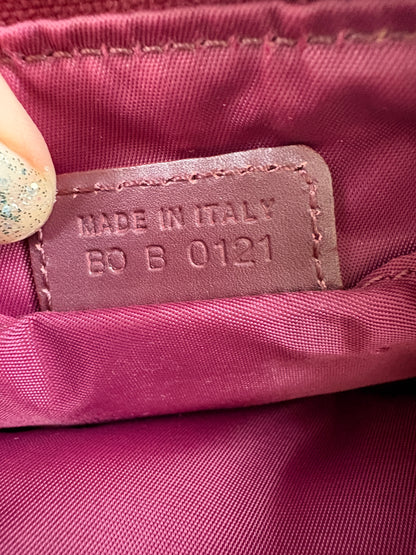 Christian Dior 2000s Red Trotter Monogram Shoulder Bag
