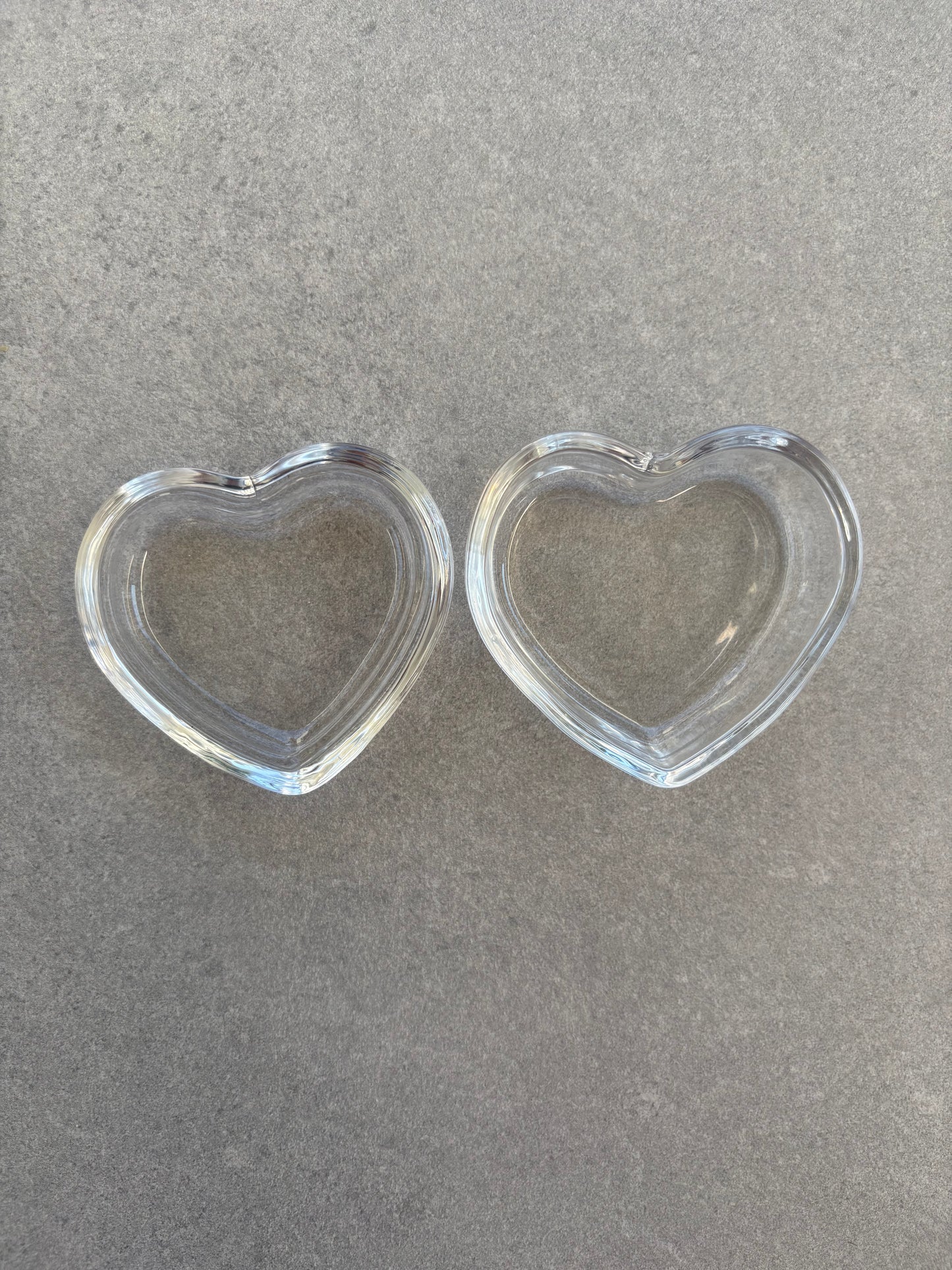 Heart Shaped Glass Jewellery Dish