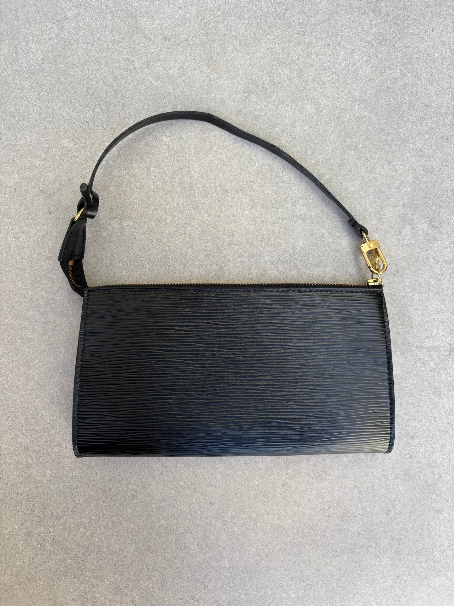 Louis Vuitton Black Epi Leather Pochette Accessoires