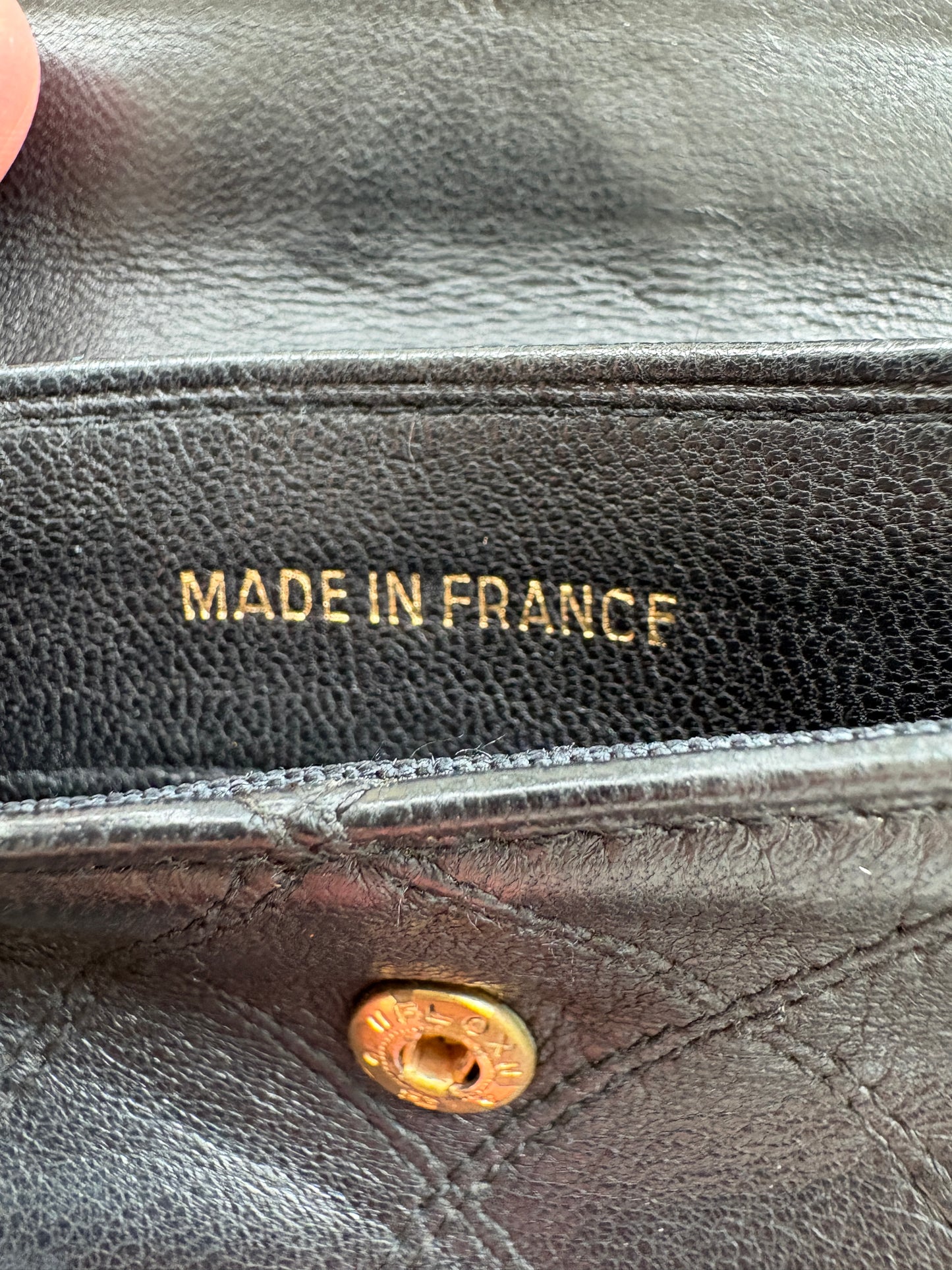 Chanel Black Leather Purse