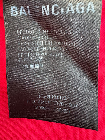 Balenciaga Red Oversized Tee