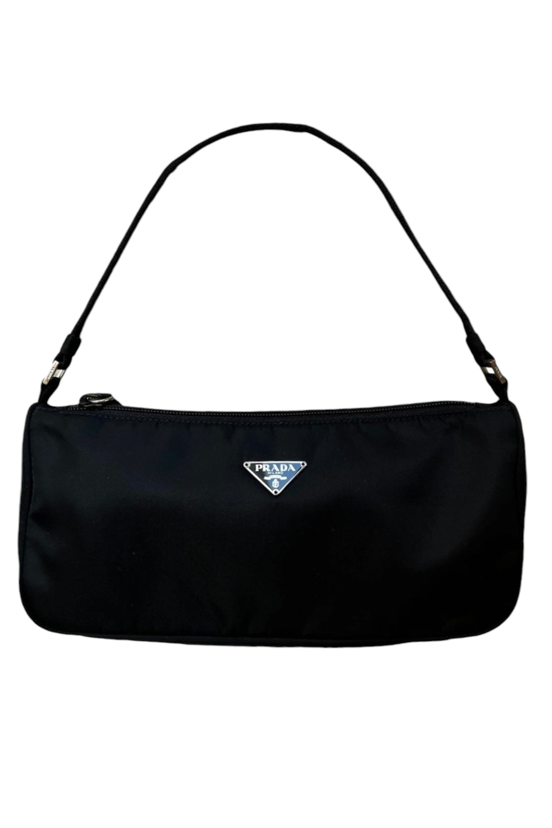 Black Prada nylon Tessuto bag pouch